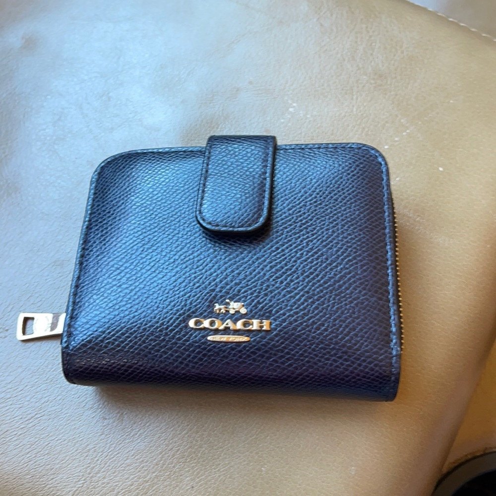 Navy Coach Wallet - great condition